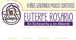 Desktop Screenshot of escueladeguitarraycantoeuterpe.com